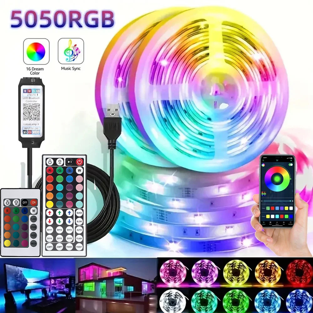 스마트 RGB LED 게이밍 라이트 스트립 USB 크리 - Led Strip Lights 리뷰 및 가격